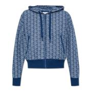 Sweatshirt met Monogram Lacoste , Blue , Dames