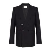 Wollen Blazer Saint Laurent , Black , Heren