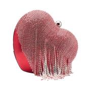 Hartvormige tas met strass Silvian Heach , Red , Dames