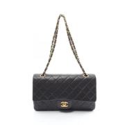 Pre-owned Leather chanel-bags Chanel Vintage , Black , Dames