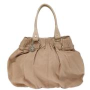 Pre-owned Leather totes Celine Vintage , Beige , Dames