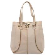 Pre-owned Leather celine-bags Celine Vintage , Beige , Dames