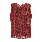 Transparante top Alexander McQueen , Red , Dames