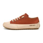 Leather and velour sneakers Rock Candice Cooper , Orange , Dames