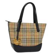 Pre-owned Canvas handbags Burberry Vintage , Beige , Dames