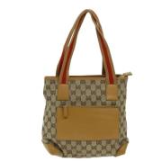 Pre-owned Canvas gucci-bags Gucci Vintage , Beige , Dames