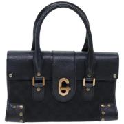 Pre-owned Canvas gucci-bags Gucci Vintage , Black , Dames