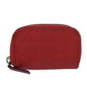 Pre-owned Canvas wallets Gucci Vintage , Red , Dames