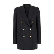 Zwarte Wol Jasmine Blazer Jas Tagliatore , Black , Dames