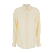 Zijden Beige Shirt Mauro Grifoni , Beige , Dames