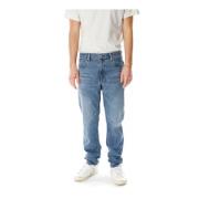 Midwaist Regular Tapered Indigo Jeans Edwin , Blue , Heren