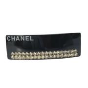 Pre-owned Plastic hair-accessories Chanel Vintage , Black , Dames