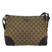 Pre-owned Canvas gucci-bags Gucci Vintage , Beige , Dames