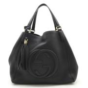 Pre-owned Leather gucci-bags Gucci Vintage , Black , Dames