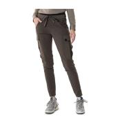 Cargo Pinstripe Taupe Broek Zip73 , Green , Dames