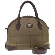 Pre-owned Canvas handbags Burberry Vintage , Brown , Dames