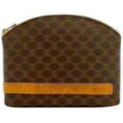 Pre-owned Canvas clutches Celine Vintage , Brown , Dames