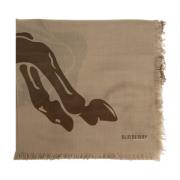 Wollen Sjaal Burberry , Brown , Unisex