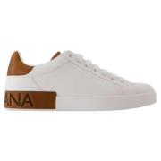 Leather sneakers Dolce & Gabbana , White , Heren