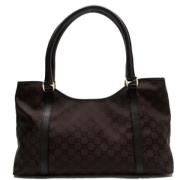 Pre-owned Canvas gucci-bags Gucci Vintage , Brown , Dames