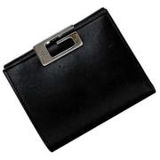 Pre-owned Leather wallets Gucci Vintage , Black , Dames