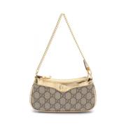 Pre-owned Canvas shoulder-bags Gucci Vintage , Beige , Dames