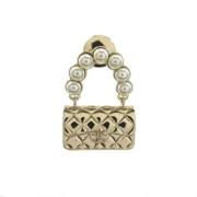 Pre-owned Metal chanel-jewelry Chanel Vintage , Yellow , Dames