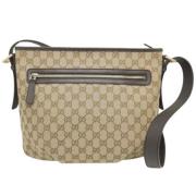 Pre-owned Canvas gucci-bags Gucci Vintage , Beige , Dames