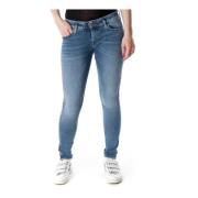 Super Skinny Low Zip Jeans Diesel , Blue , Dames