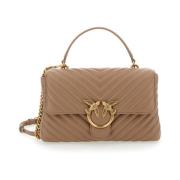 Beige Lady Puff Classic Tas Pinko , Beige , Dames