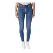 Hoge Taille Skinny Fit Jeans Lee , Blue , Dames