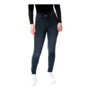 Hoge Taille Skinny Fit Jeans Lee , Blue , Dames