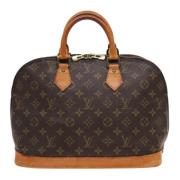 Pre-owned Canvas handbags Louis Vuitton Vintage , Brown , Dames