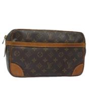 Pre-owned Canvas clutches Louis Vuitton Vintage , Brown , Dames