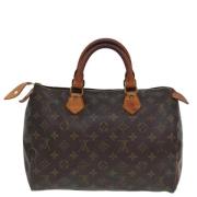 Pre-owned Canvas handbags Louis Vuitton Vintage , Brown , Dames