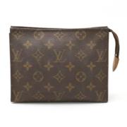 Pre-owned Canvas pouches Louis Vuitton Vintage , Brown , Dames