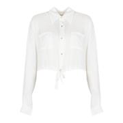 Elegante Blouse met Stijlvolle Details Liu Jo , White , Dames