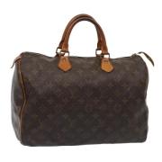 Pre-owned Canvas handbags Louis Vuitton Vintage , Brown , Dames