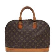 Pre-owned Canvas handbags Louis Vuitton Vintage , Brown , Dames