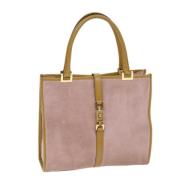 Pre-owned Suede gucci-bags Gucci Vintage , Pink , Dames