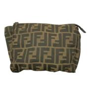 Pre-owned Canvas clutches Fendi Vintage , Brown , Dames