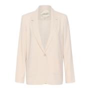 Ancient Scroll Blazer Jas Cream , Beige , Dames