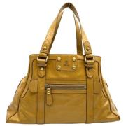 Pre-owned Leather totes Fendi Vintage , Yellow , Dames