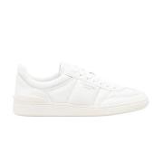 Witte Leren Lage Sneakers Valentino , White , Dames