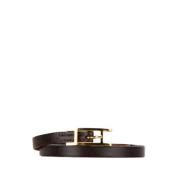 Pre-owned Leather belts Hermès Vintage , Brown , Dames