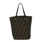 Pre-owned Canvas fendi-bags Fendi Vintage , Brown , Dames