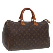 Pre-owned Canvas handbags Louis Vuitton Vintage , Brown , Dames