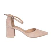 Elegante Puntige Sandalen Geox , Beige , Dames