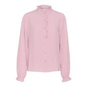 Dawn Pink Pofmouw Blouse Cream , Pink , Dames