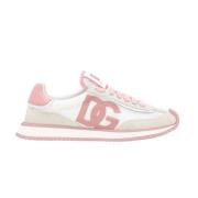 Sneakers van gemengd materiaal met vetersluiting Dolce & Gabbana , Mul...